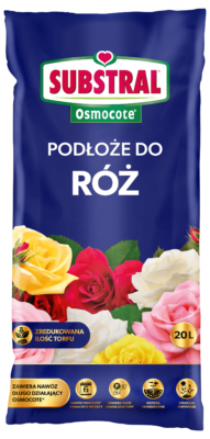 Rooside kasvusubstraat 20L + Osmocote®