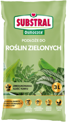 Lehtdekoratiivsete taimede muld 3L + Osmocote®